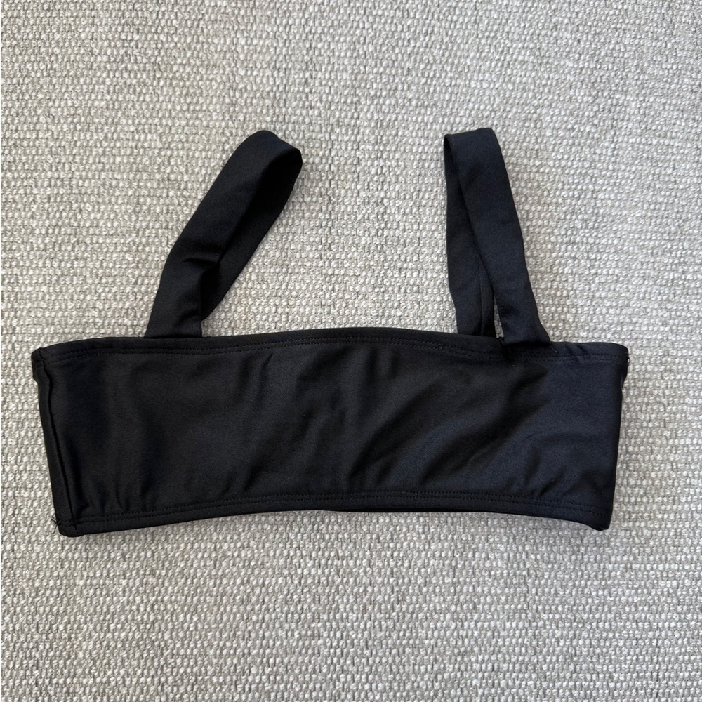 Love Wave Black Bralette Style Bikini Top, Size XS